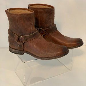 Frye Portia Harness Short combat boots